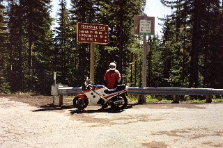 Jim at Santiago Pass, the highest point we hit.
